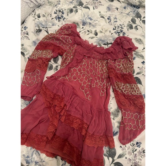 Loveshackfancy Angora Dress In Wild Rose - Picture 3 of 10